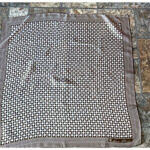 Vintage 1970’s Anne Klein Scarf FOR ROBINSON & GOLLUBER Scarf Geometric Motif